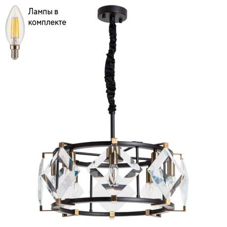 Люстра подвесная с лампочками DIVINARE 7304/04 SP-8+Lamps 