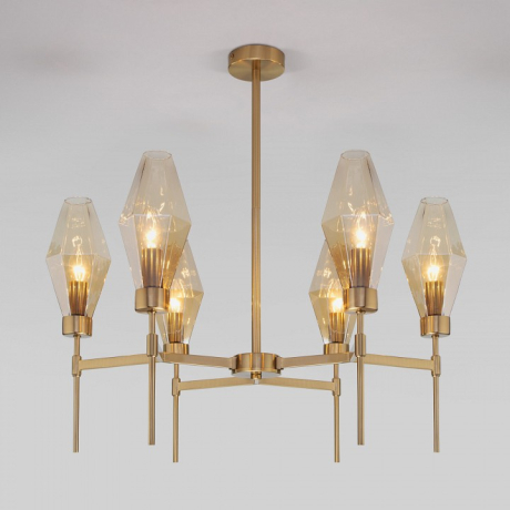 Люстра на штанге Eurosvet Prism 60143/6 латунь 