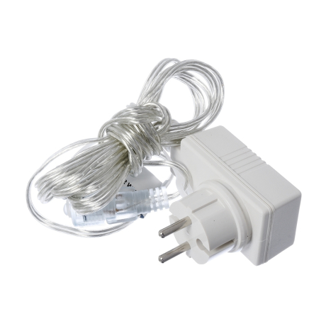 Нарушена упаковка!  <314690> Блок питания для соединяемых гирлянд 12W, 220V/24V Vegas 55045