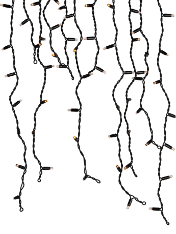 2*0,7м. Гирлянда бахрома желтый Эра ERAPS-BZ1 100LED IP65 (Б0060545)