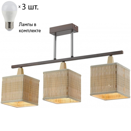 Потолочная люстра с лампочками Velante 266-127-03+Lamps 