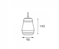 Подвесной светильник Italline Leo Leo SP 6264 brass