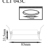 Нарушена упаковка!  <276884> Встраиваемый светильник Crystal Lux CLT 043C BL