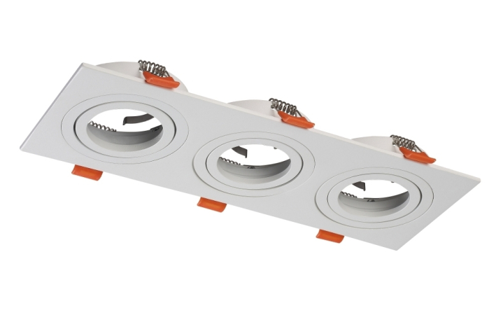 Светильник точечный с Led лампочками в комплекте CRYSTAL LUX CLT 002C3 WH+Lamps 