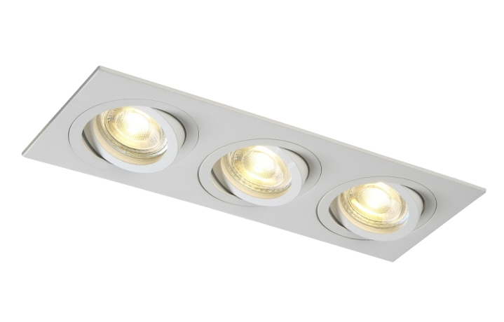 Светильник точечный с Led лампочками в комплекте CRYSTAL LUX CLT 002C3 WH+Lamps 