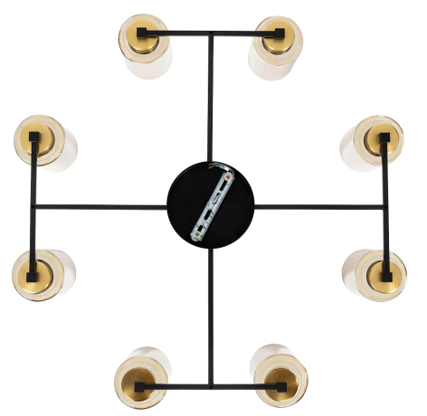 Потолочная люстра Arte Lamp Leo A7027PL-8BK 