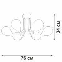 Потолочная люстра Vitaluce V4869 V4869-9/6PL