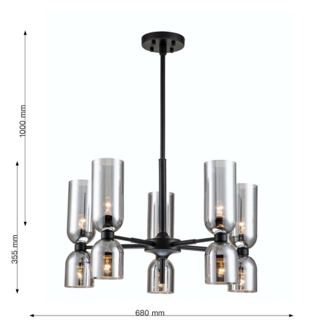 Подвесная люстра Favourite Amusing с поддержкой Алиса 2877-5P-A 