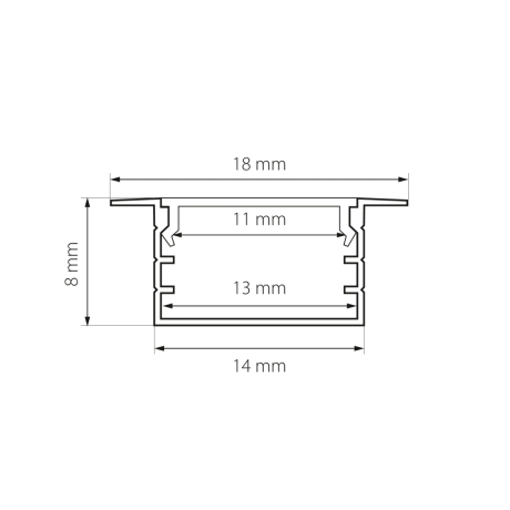 Короб встраиваемый Lightstar Profiled 419130 