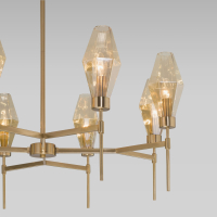 Люстра на штанге Eurosvet Prism 60143/8 латунь