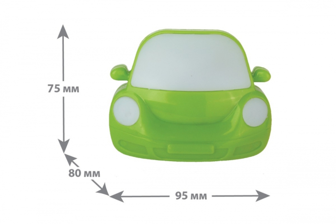 NL-197 ''Машинка'' зеленая Ночник Camelion 13144 
