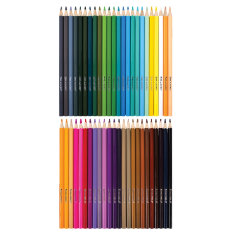 Нарушена упаковка!  <844360> Карандаши цветные стираемые в пенале-скрутке BRAUBERG, 48 цветов + точилка и ластик, 182071