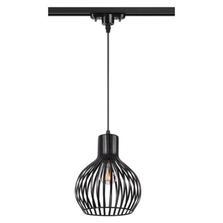 Однофазный светильник на подвесе для трека Novotech Zelle  с лампочкой 370425+Lamps E27 P45 
