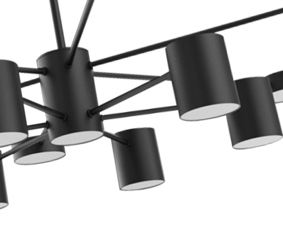 Люстра на штанге Kink Light Мекли 07649-13D,19 