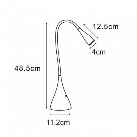 Настольная лампа офисная Lucide Zozy 18656/03/30 
