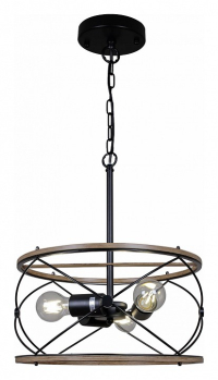 Подвесная люстра ILLUMICO WOOD IL1008-3P-05 BK WOOD