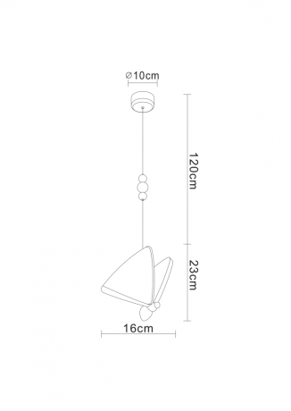 Подвесной светильник Divinare Letizia 1200/01 SP-6 