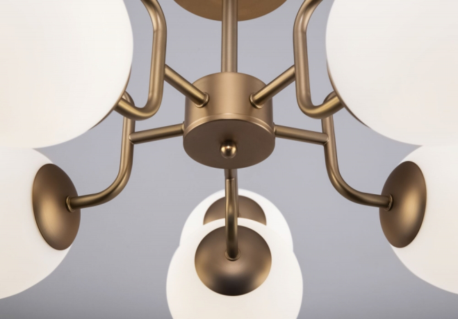 Люстра на штанге Maytoni Erich MOD221PL-10G 