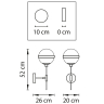 Бра Lightstar Globo 813617 