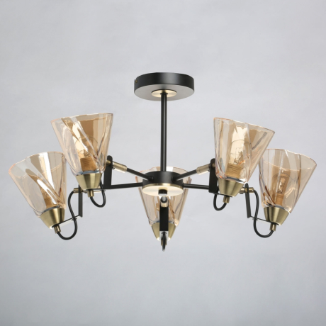 Люстра на штанге со светодиодными лампочками E14, комплект от Lustrof. №375750-667915 