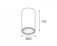 Накладной светильник Italline Danny DANNY PL IP black