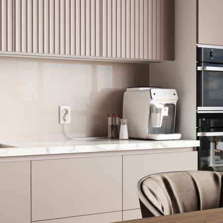 Розетка двойная с заземлением, без рамки Werkel айвори матовый W1172062 