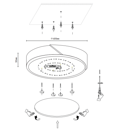 Накладной светильник Velante Velante 445-467-01 
