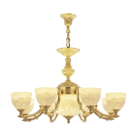 Люстра Bohemia Ivele Crystal 72211P/8/210 G P1 U Horse