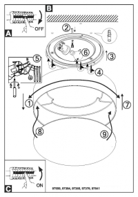 Накладной светильник Eglo Viserbella 97641