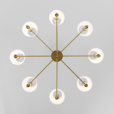 Люстра на штанге Eurosvet Conso 60145/8 латунь 