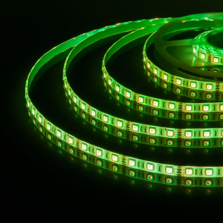 5м. Светодиодная лента RGB 5050, 14,4W, 12V, 60LED/m, IP65 Elektrostandard (a034876) 
