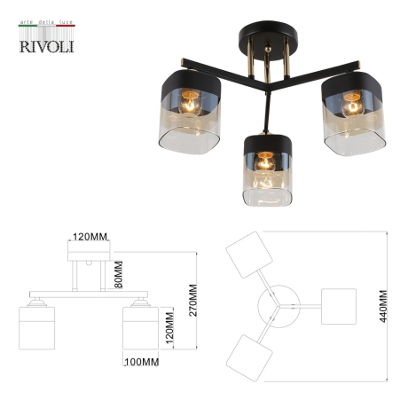 Люстра на штанге Rivoli Isadora Б0054750 