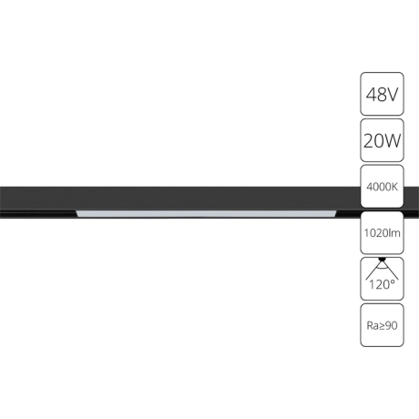 Накладной светильник Arte Lamp Linea A4663PL-1BK 