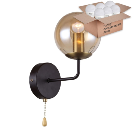 Бра с лампочкой F-Promo Modestus 2344-1W+Lamps E14 P45 