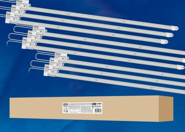 ULY-P91-20W/SPFR/K IP65 AC220V Clear KIT09 Светодиодный светильник для растений Uniel (UL-00003853) 