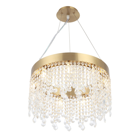 Люстра подвесная с Led лампочками в комплекте CRYSTAL LUX AQUA SP9+Lamps 