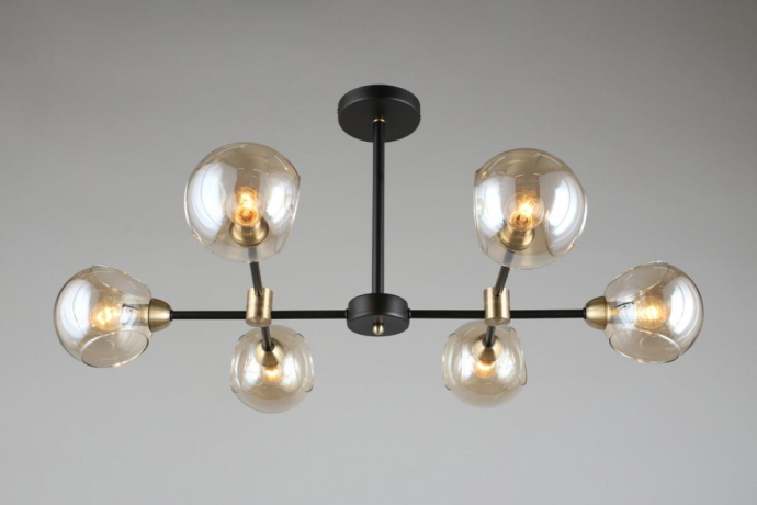 Люстра с поддержкой Алисы На штанге Omnilux OML-94207-06-A 