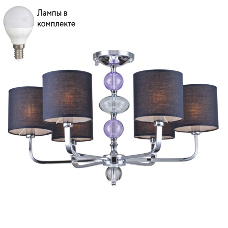 Потолочная люстра с лампочками Arti Lampadari Donnini E 1.1.6 NB+Lamps 