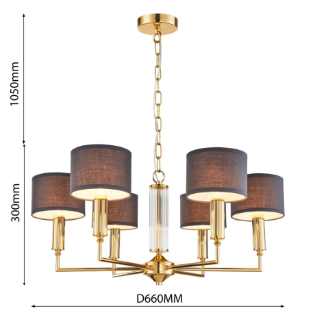 Люстра с лампочками, подвесная, комплект от Lustrof. №178917-617205 