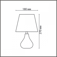 Настольная лампа декоративная Lumion NAINA 8183/1T