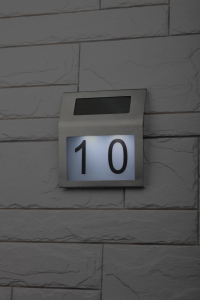 Номер дома с подсветкой, на солнечной батарее, Эра ERAFS048-09 (Б0044249)