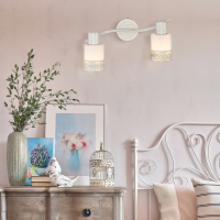 Спот Eurosvet Silvia 20025/2 белый с золотом