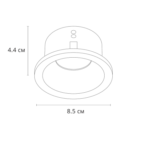 Комплект 5шт. Встраиваемый светильник Arte Lamp Helm A2869PL-1BK-5 