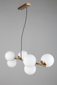 Люстра подвесная со светодиодными лампочками E27, комплект от Lustrof. №230100-657121