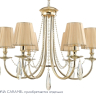 Подвесная люстра Crystal Lux VICTORIA SP8 GOLD/AMBER 
