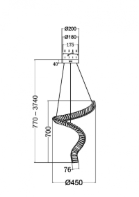Подвесной светильник Maytoni Krone P097PL-L48BS3K