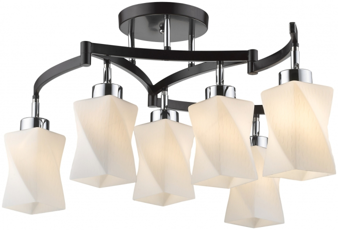 Потолочная люстра с лампочками Velante 271-127-06+Lamps E27 Свеча 