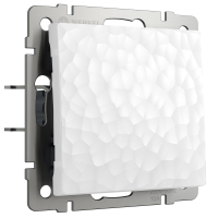 Выключатель одноклавишный без рамки Werkel Hammer белый W1210001