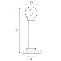 Наземный низкий светильник Lightstar Bolla 373910