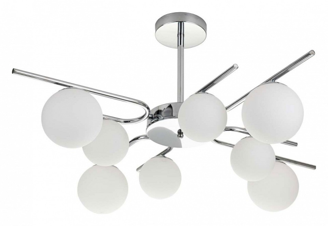 Люстра на штанге Escada Sphere 642/8P Silver 